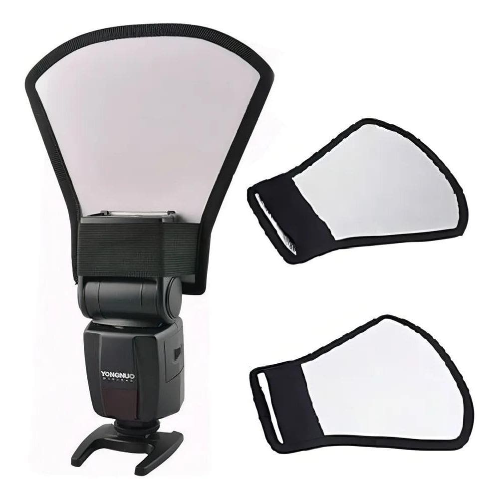 3X Difusor Rebatedor Pá Rígido Para Flash Speedlight Univers