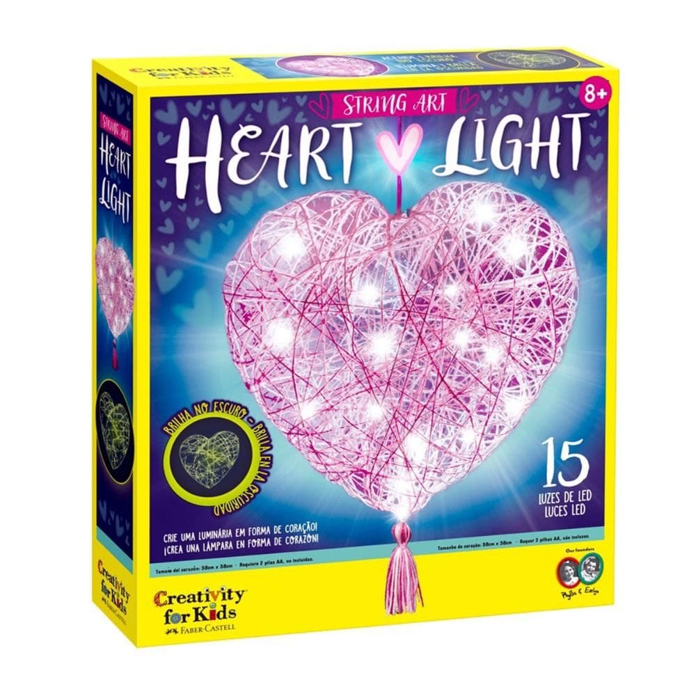 Arte com cordas Luminária de Coração 6180900 Faber Castell
