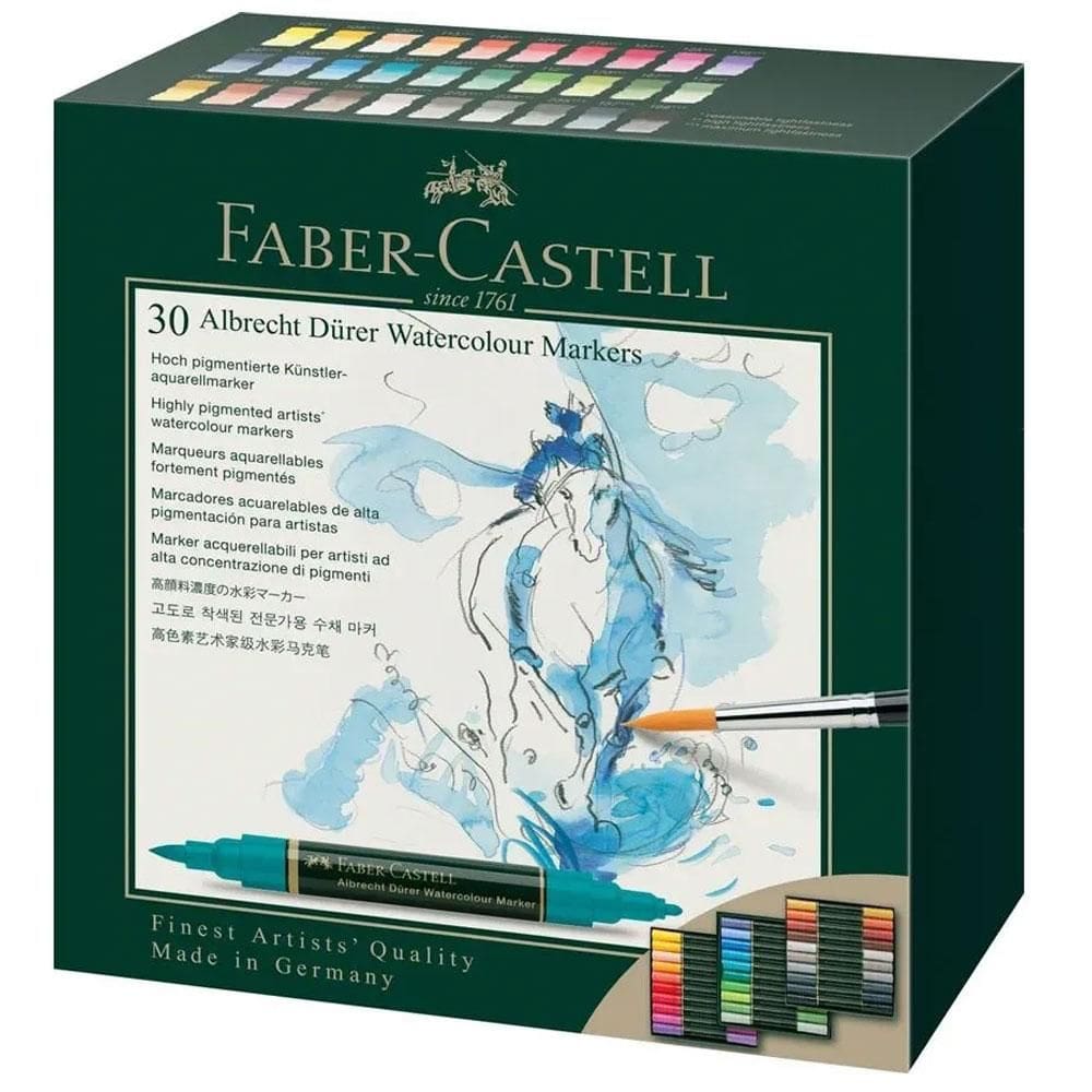 Caneta artística 30 cores aquarelável 160330 - Faber-Castell