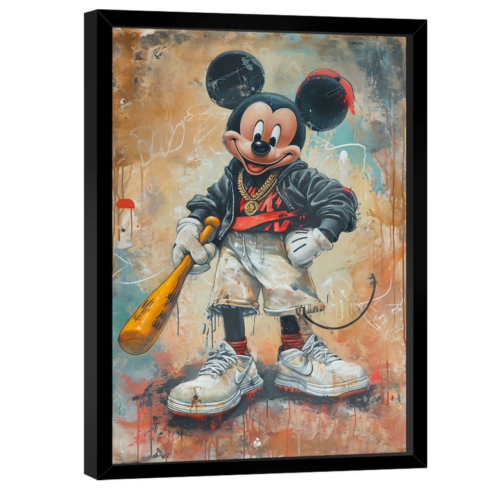 Quadro Decorativo Mickey Mouse Rebelde