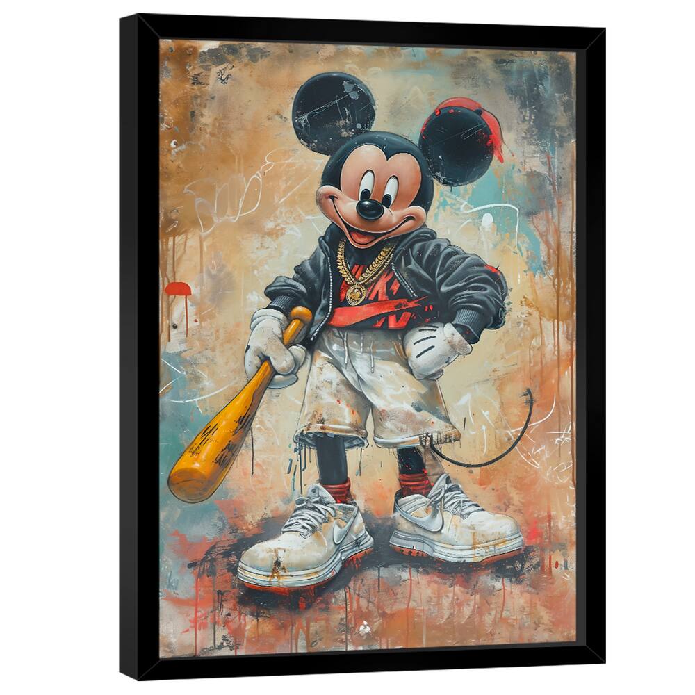 Quadro Decorativo Mickey Mouse Rebelde