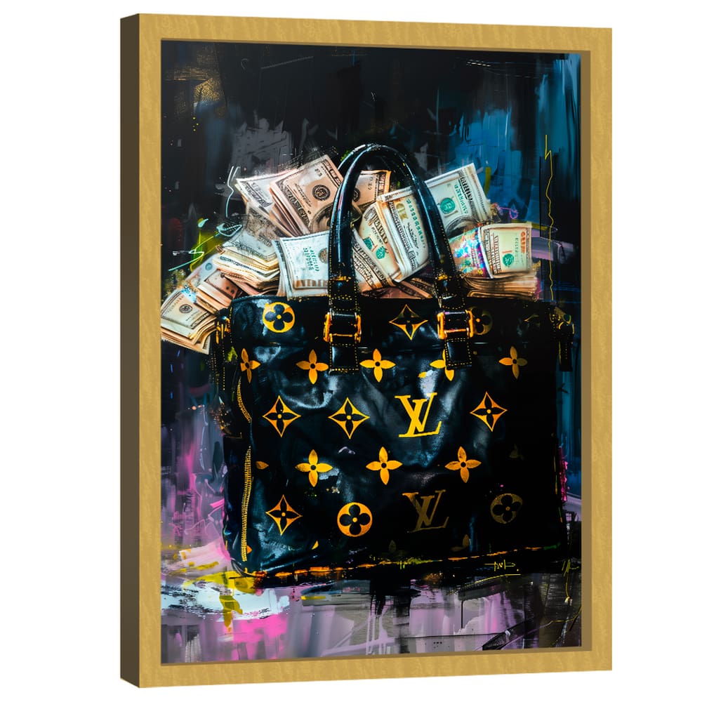 Quadro Decorativo Bolsa de Dinheiro