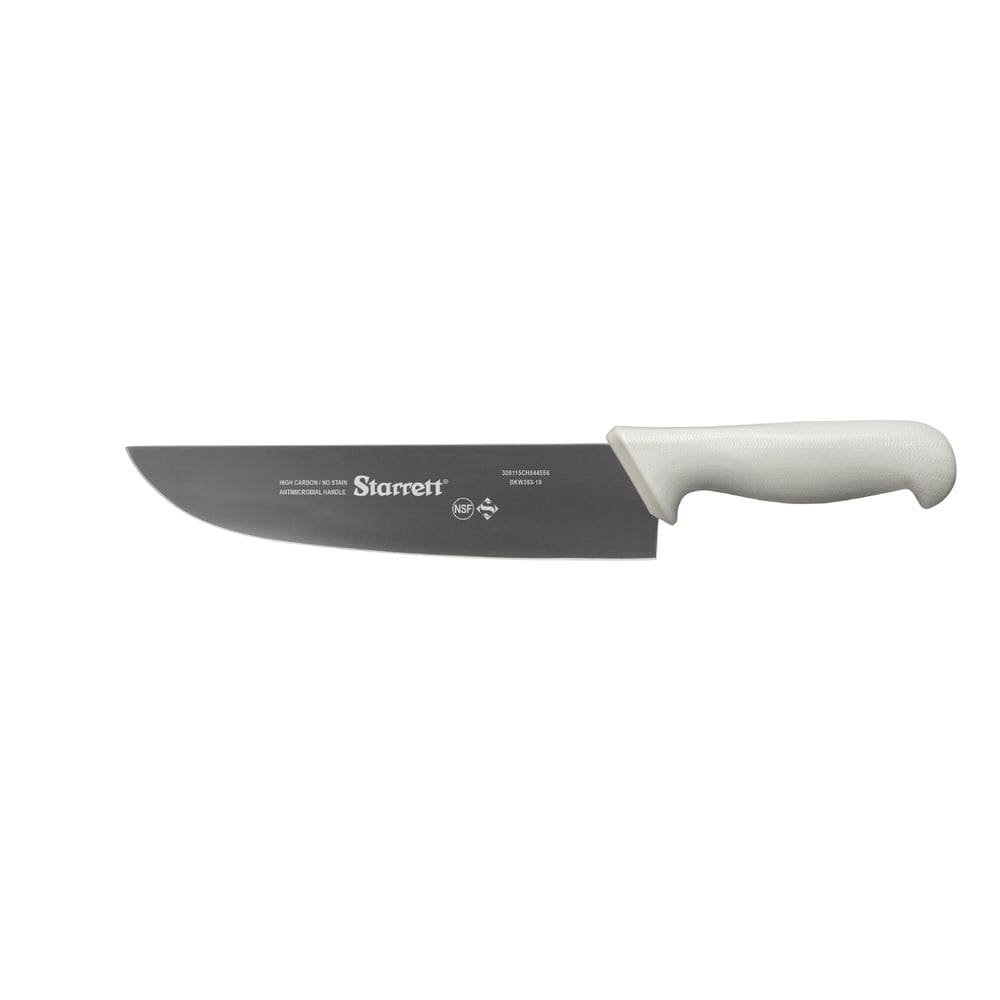 Faca Carne Refile Starrett 25cm Lâmina Reta 10`` Cabo Branco