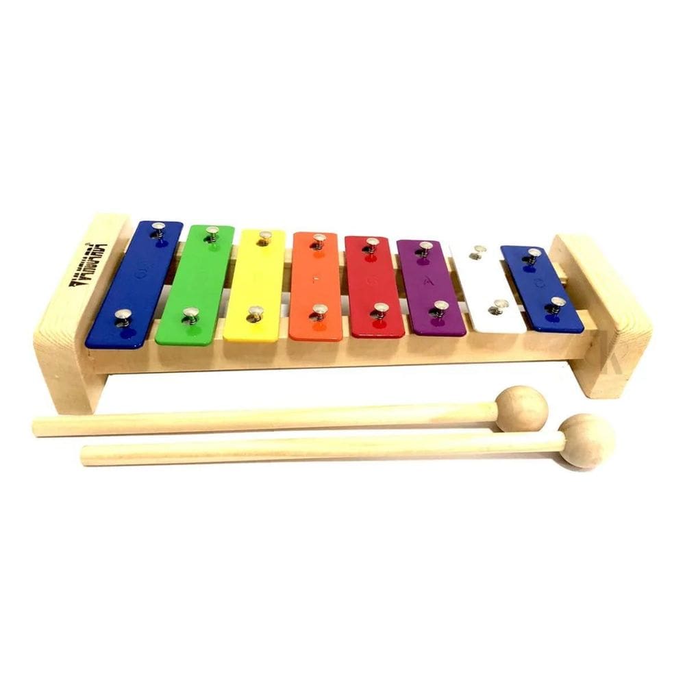3X Xilofone / Metalofone Vanguarda Infantil Com 8 Notas Cor