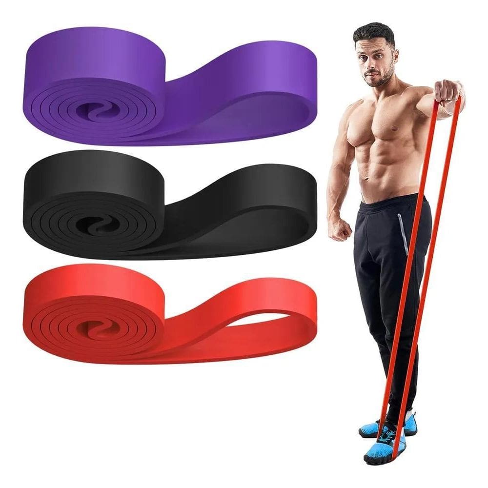 3X Elastico Para Treino Exercicio Academia Super Band Cinto