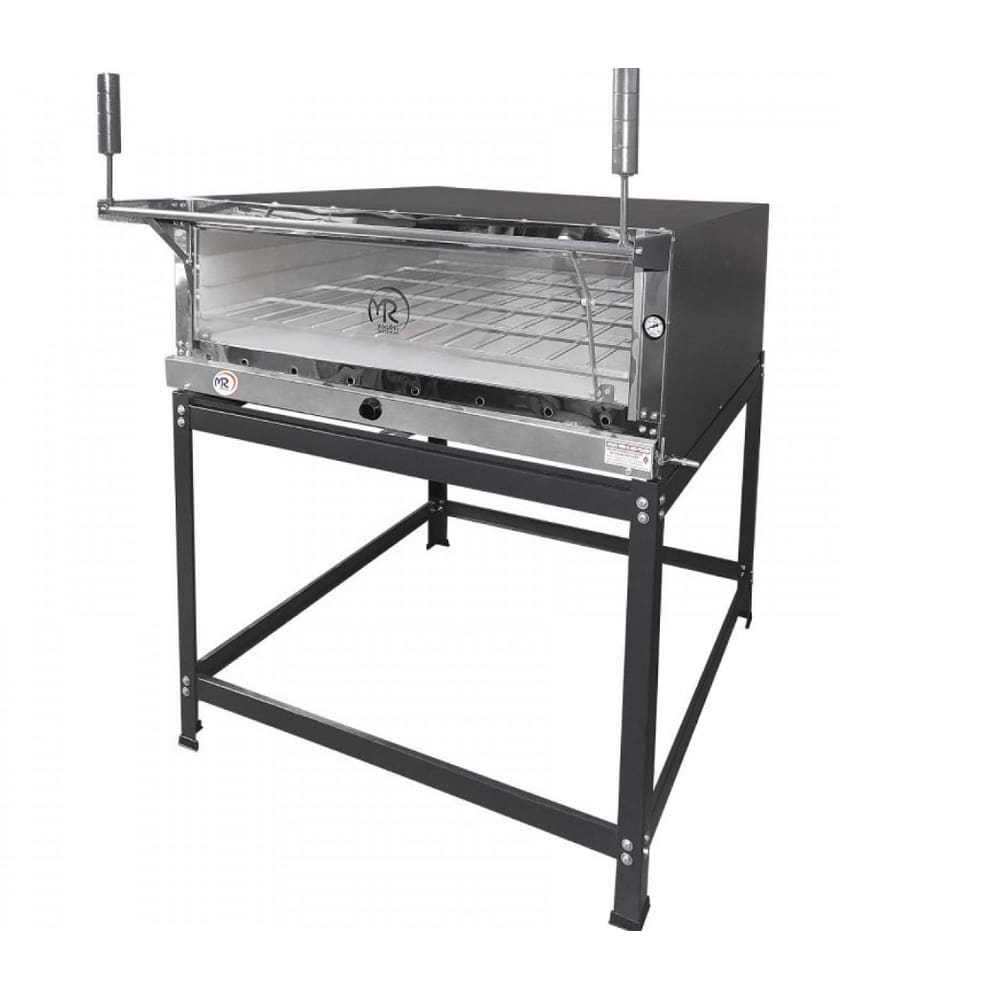 Forno Industrial Pizza 130Lts 80x60 Refratário e Termômetro