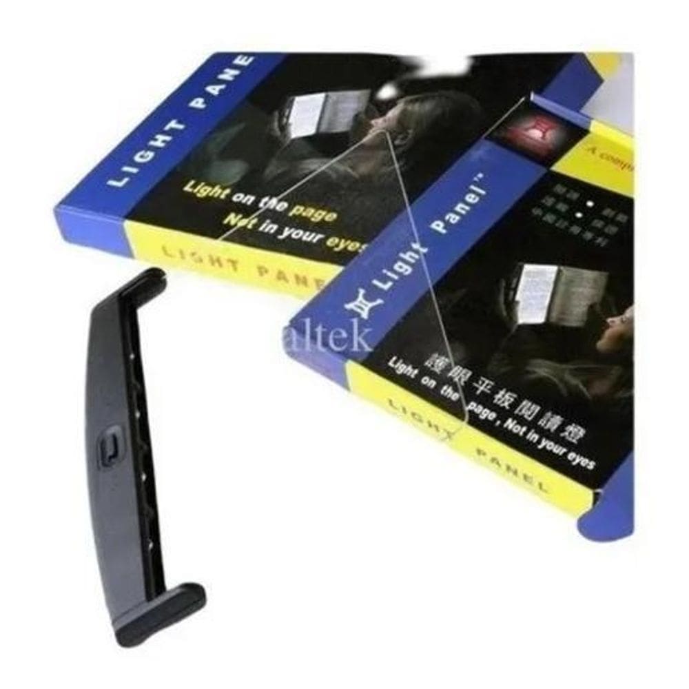 3X Luminaria Leitura Abajur Livro Luz Led Noturna Light Pane