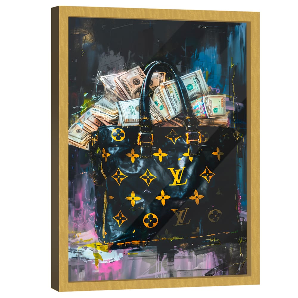 Quadro Decorativo Bolsa de Dinheiro