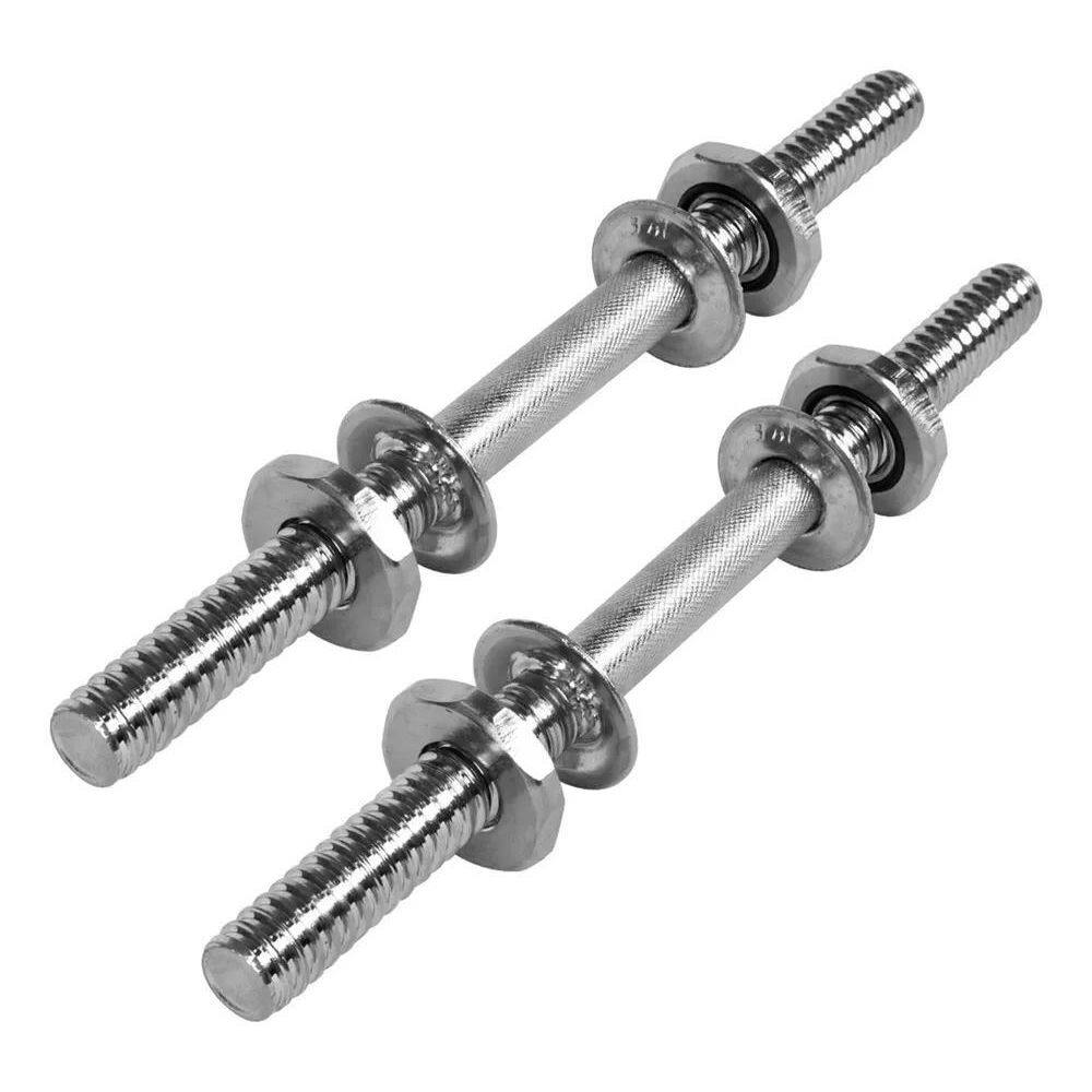 3X Par De Halteres Barra 35Cm Com Rosca Dumbell Peso De Acad