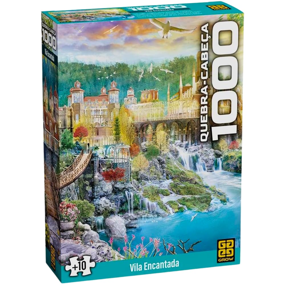 Quebra Cabeça Puzzle 1000 Peças Vila Encantanda Grow