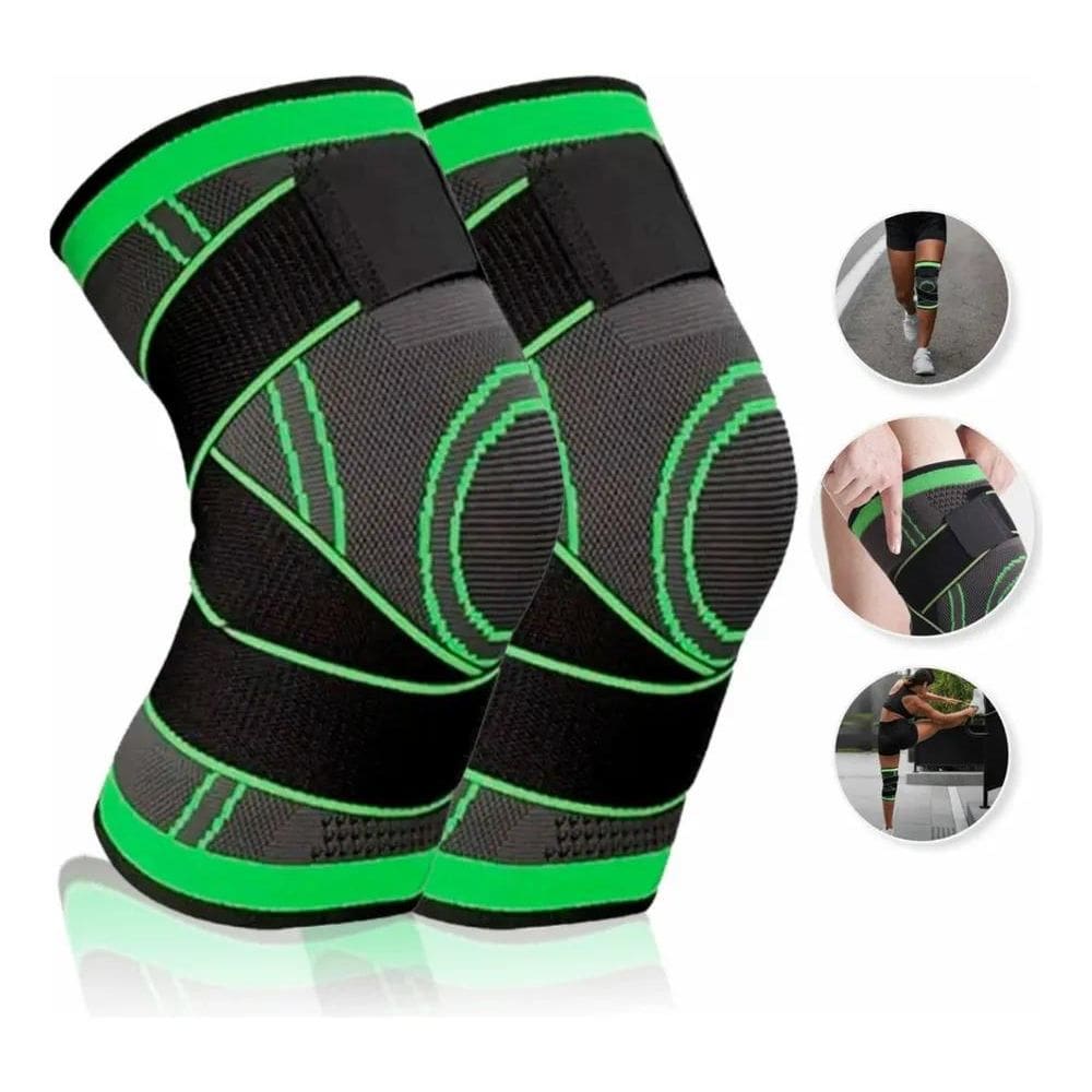 3X 1 Par Joelheira Compressão Tenso Perna Alivia Dores Cross
