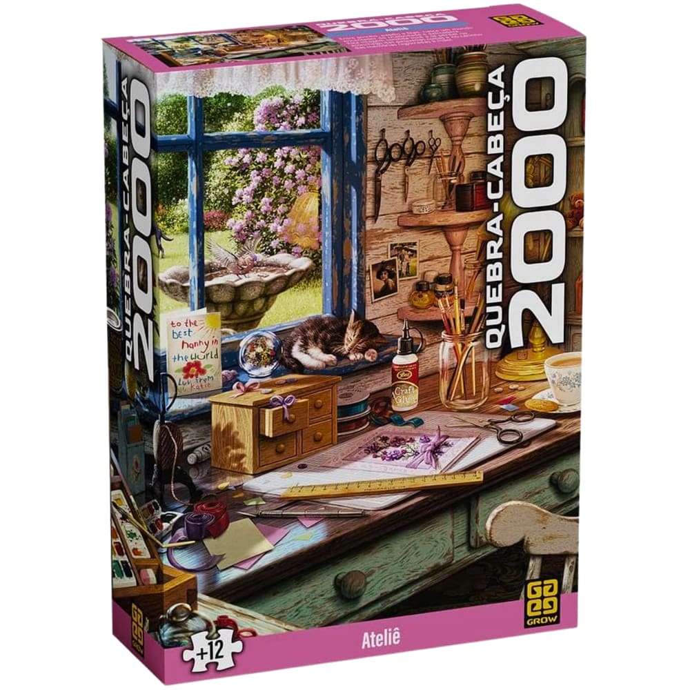 Quebra Cabeça Puzzle 2000 Peças Ateliê Grow