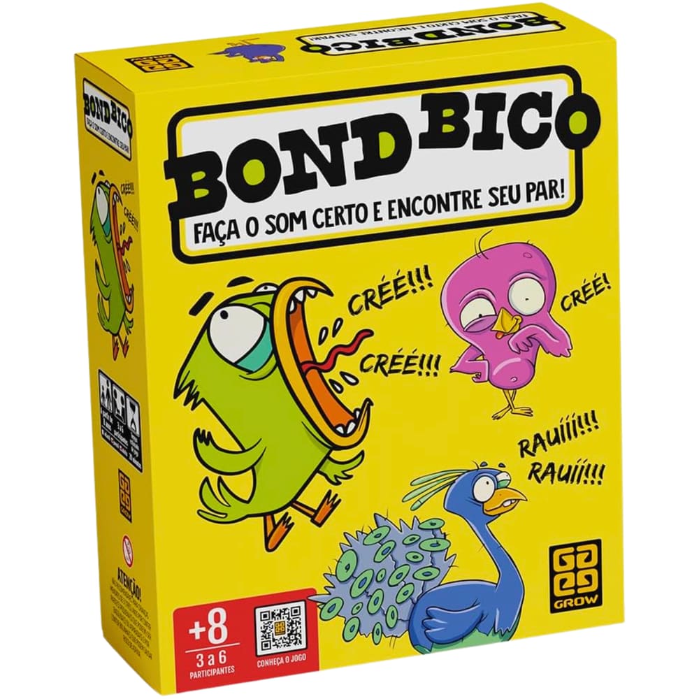 Jogo de Tabuleiro e Cartas Bond Bico Grow