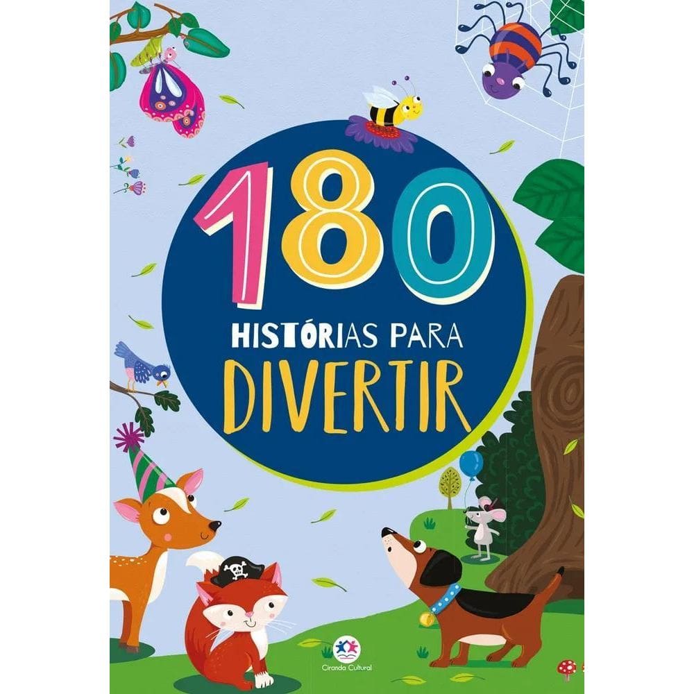 3X Livro 180 Histórias Para Divertir Capa Mole Em Português