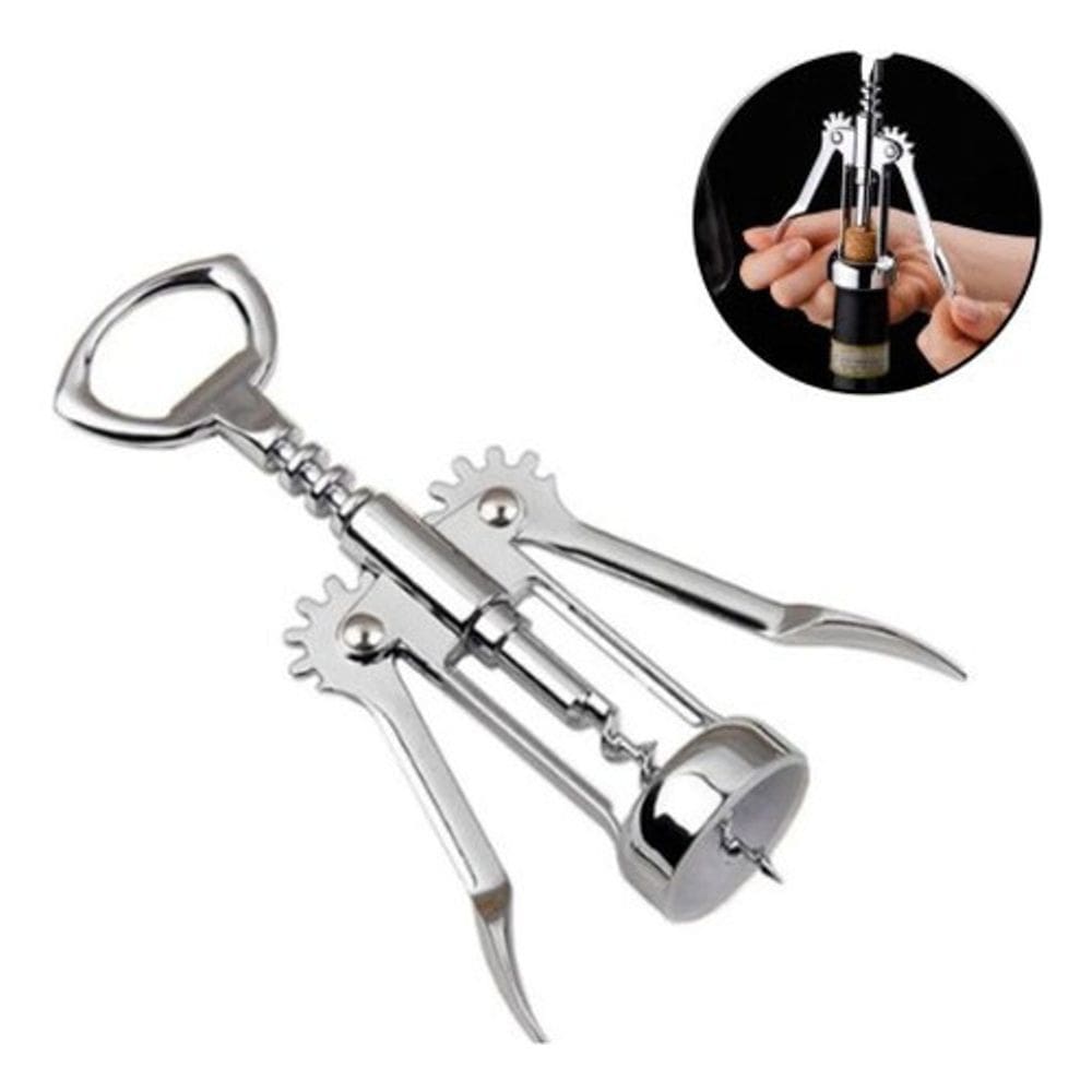 Saca Rolha de Metal Abridor de Garrafa