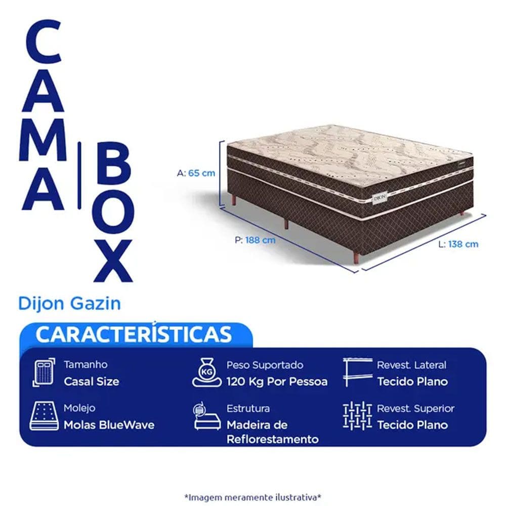 Colchão Cama Box Gazin Molas BlueWave | Casas Bahia