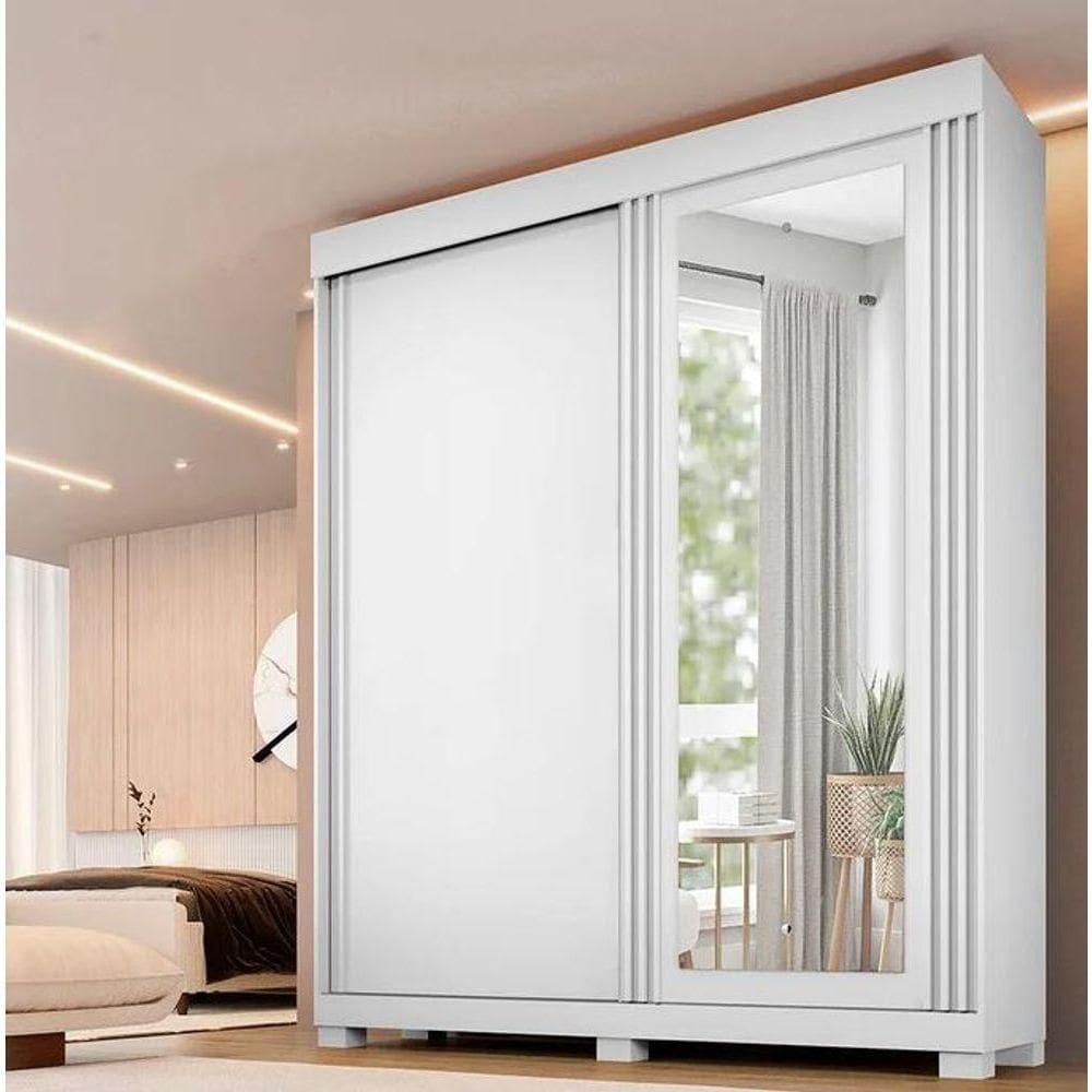 Guarda Roupa Mônaco 100%mdf 2 Portas Branco - Benetil
