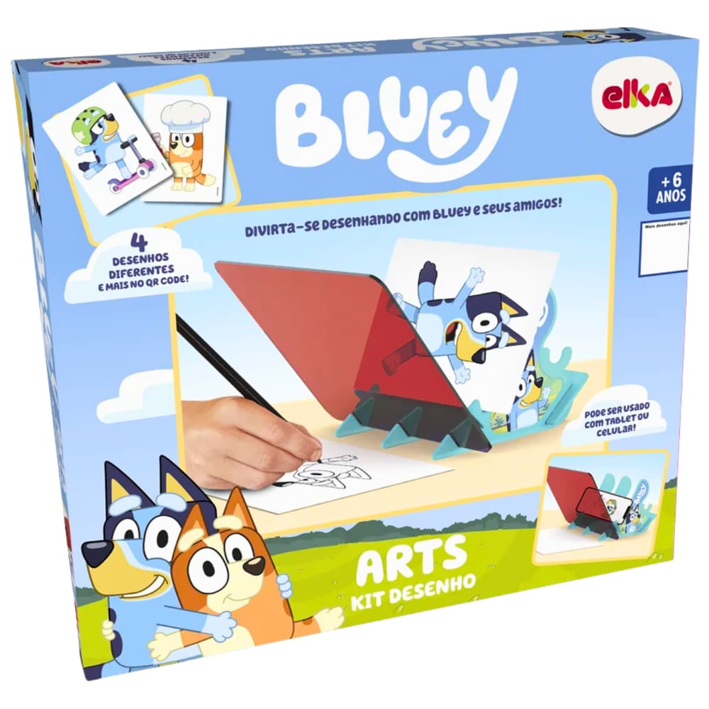 Jogo De Pintura Arts Kit Desenho Bluey Elka