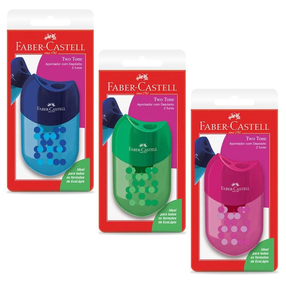Apontador com coletor Two Tone SM/TWOTONEAPT Faber-Castell