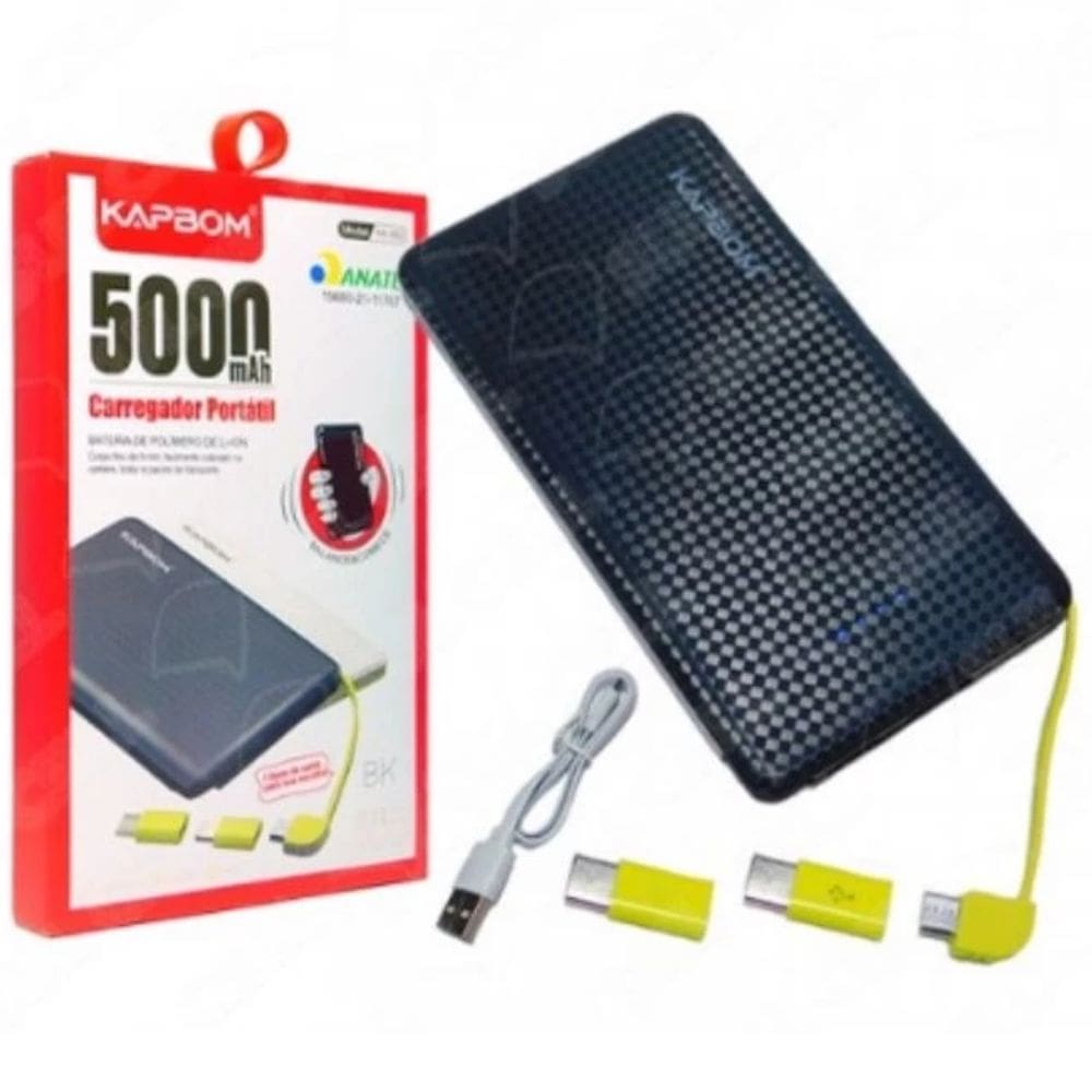 PowerBank Carregador Portátil Slim 5.000MAH