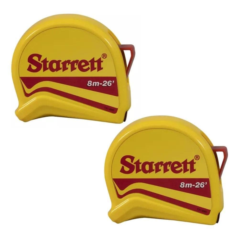 3X Kit 2 Trenas 8 Metros Com Trava Starrett Sts1-8Me