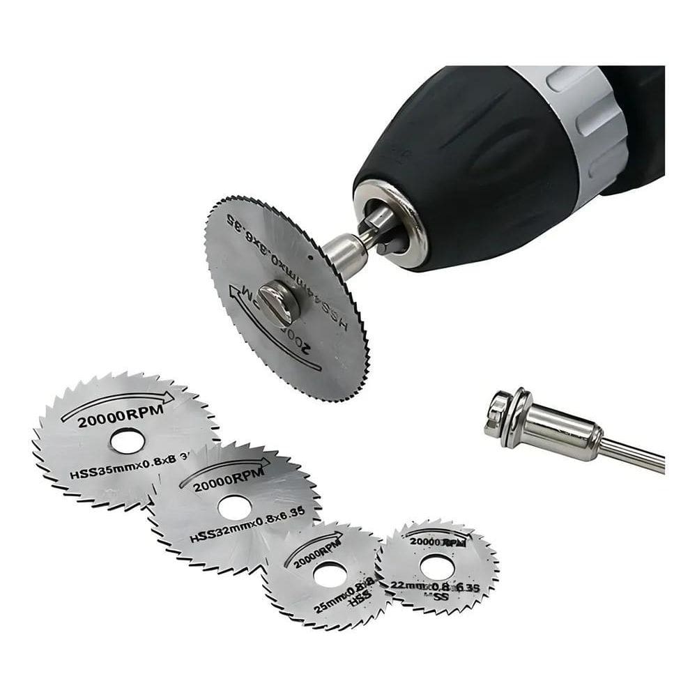 3X Disco Serra Circular Madeira Retifica E Furadeira C/6 Peç