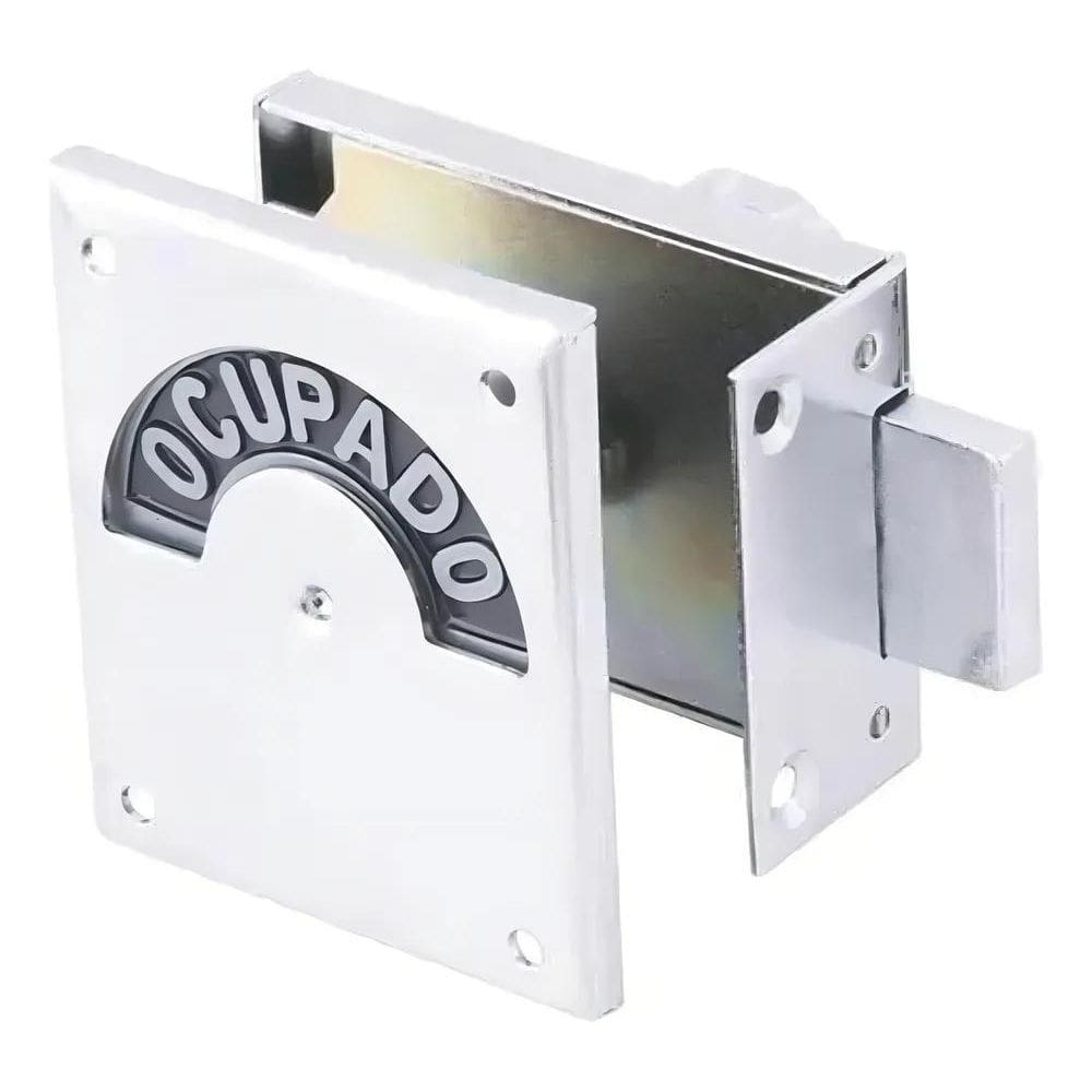 3X Fechadura Banheiro Livre / Ocupado Soprano Cromada