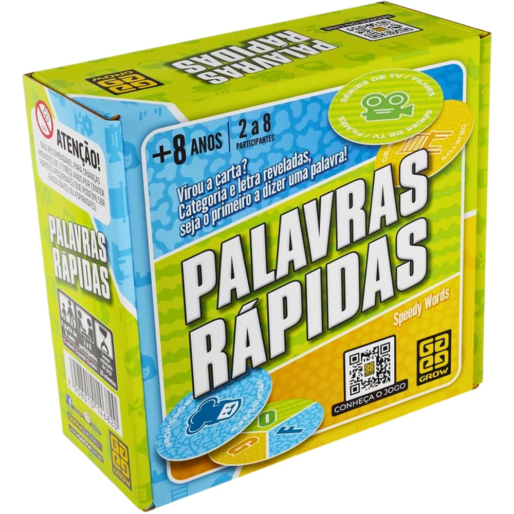 Jogo de Tabuleiro Palavras Rápidas STOP Grow