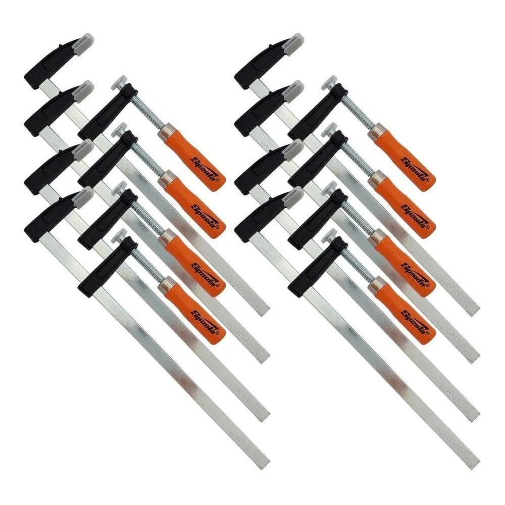 3X Grampo Sargento Tipo F Aço 300X50X350Mm 12Pol Marcenaria