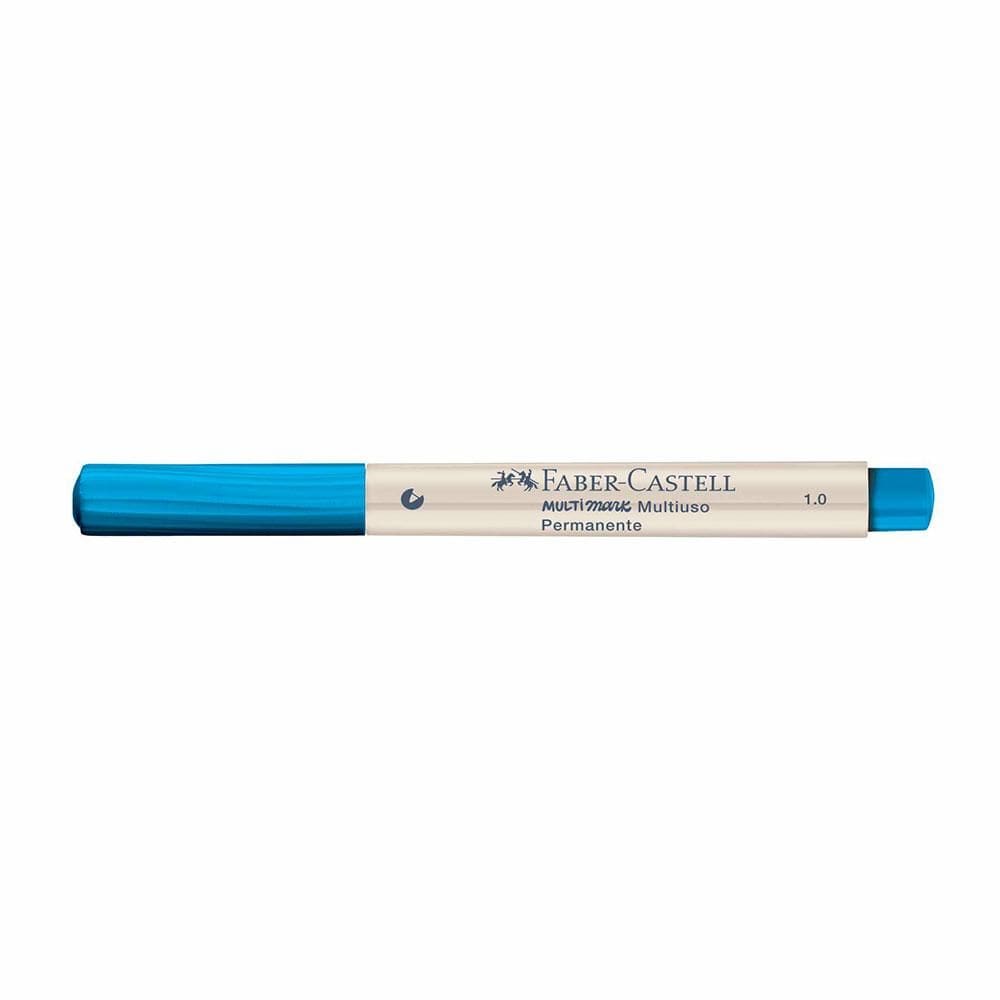 Marcador perman Multimark 1.0mm Azul Petróleo Faber-Castell