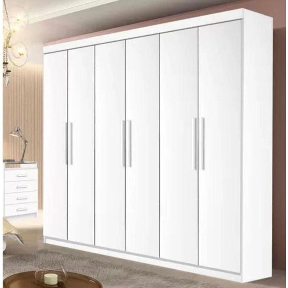 Guarda Roupa Leblon 6 Portas 4 Gavetas Branco - D Doro
