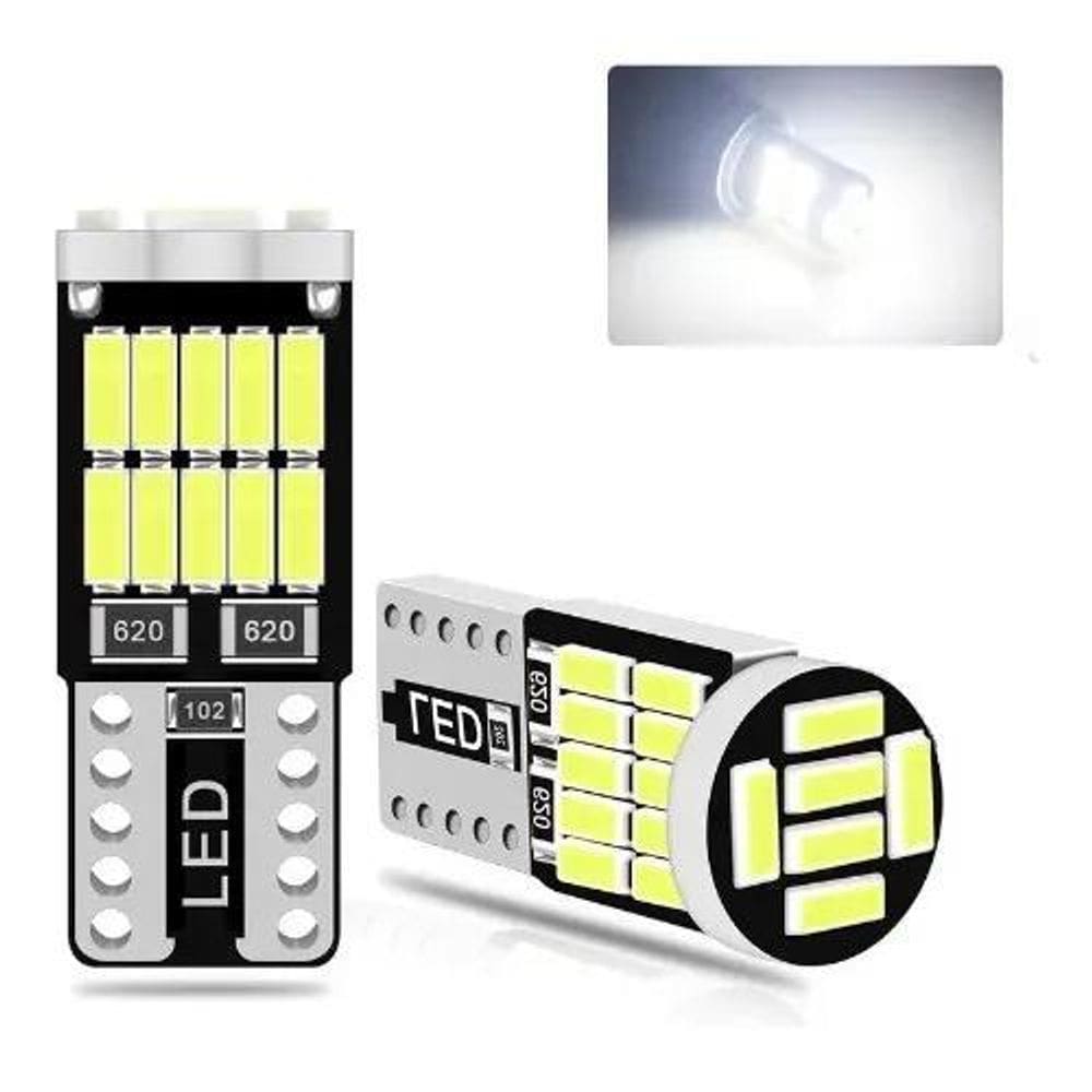 3X Par Lampada Pingo T10 26 Leds Forte Farol Lanterna 5W 12V