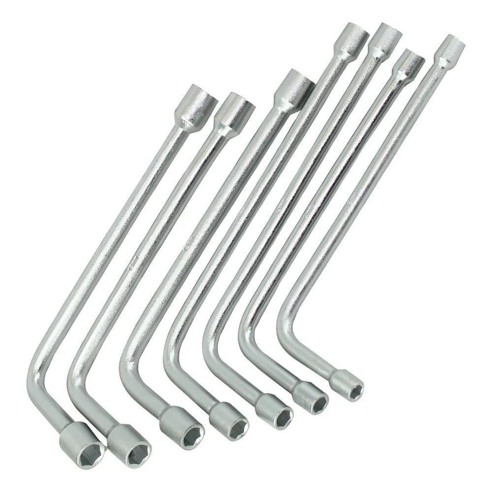 3X Kit 4 Chaves Biela L Aço Carbono Sextavada Vários Tamanho