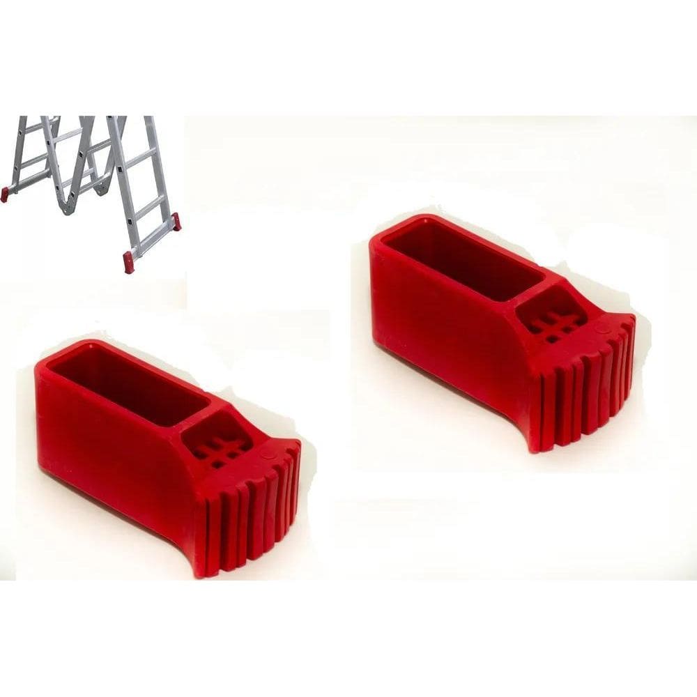 3X Kit 2 Un Pé Sapata Borracha Escada Articulada Multifuncio