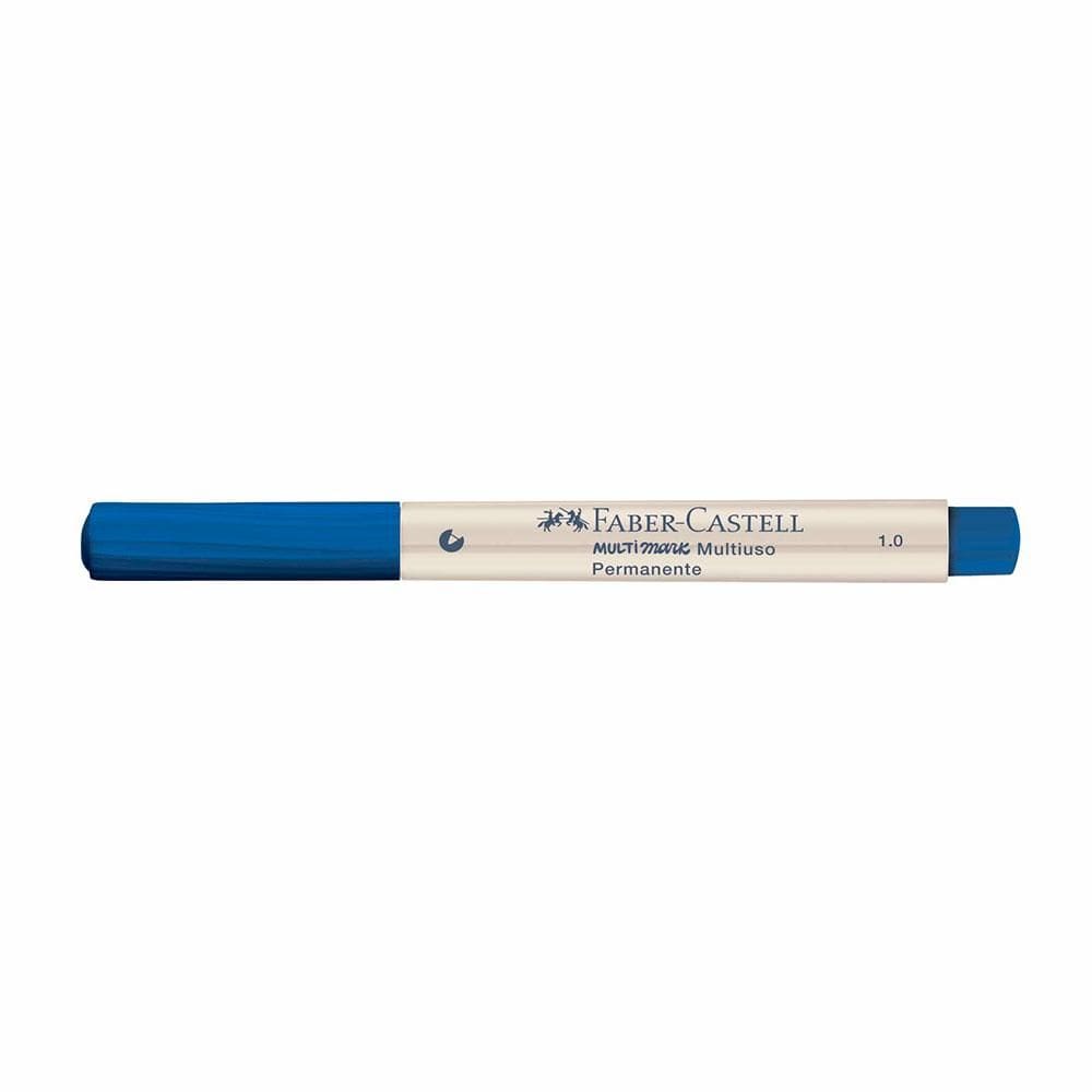 Marcador perman Multimark 1.0mm Azul Escuro Faber-Castell