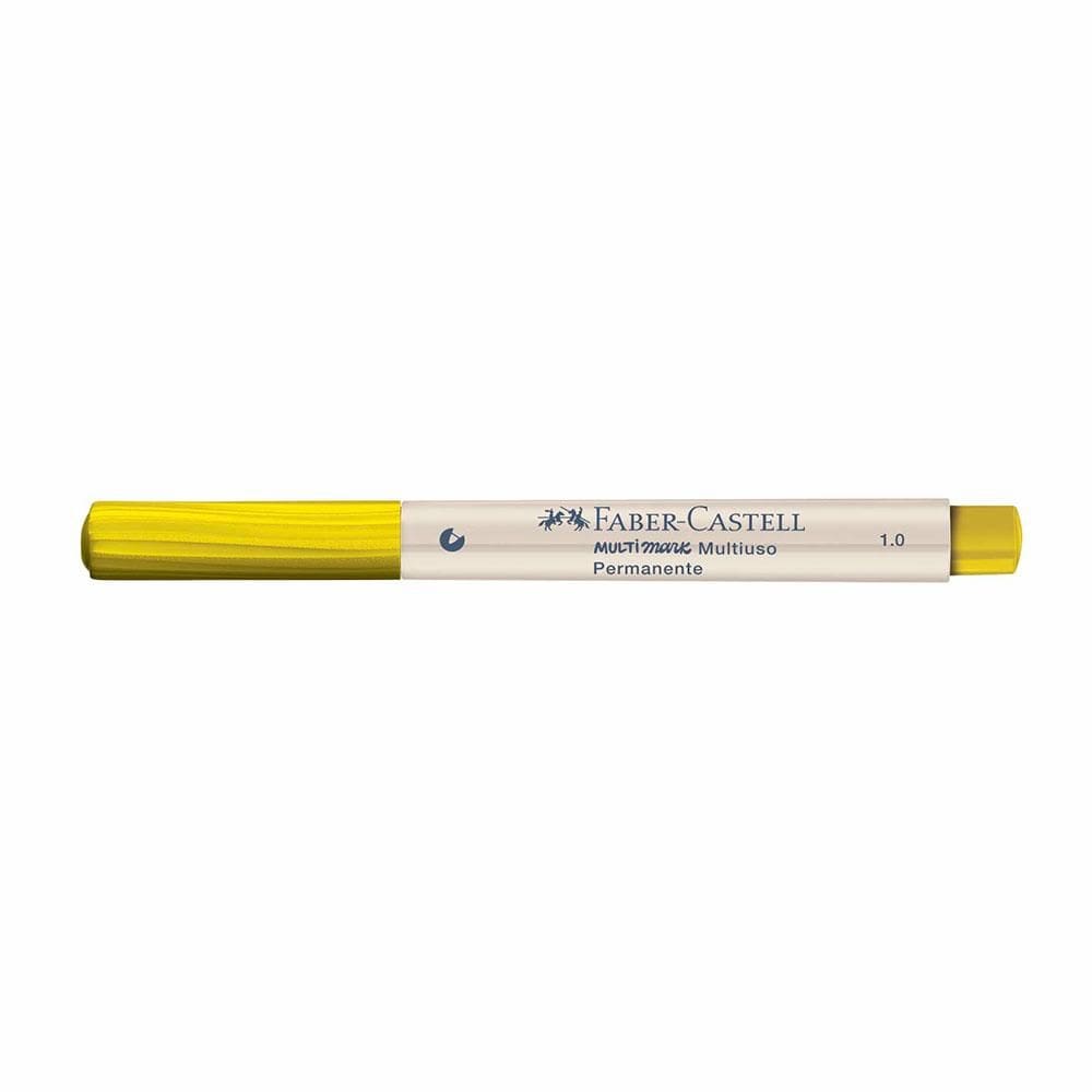 Marcador permanente Multimark 1.0mm Amarelo Faber-Castell