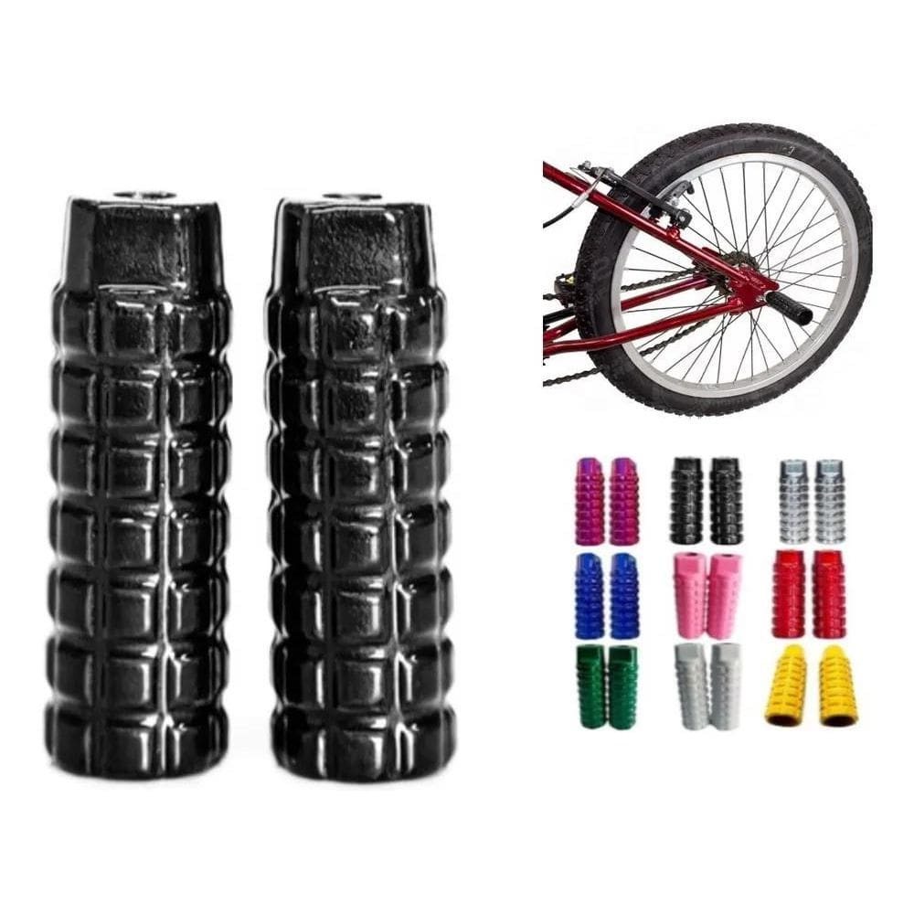 3X Pedaleira Apoio Pezinho Trolhinha Alumíni Bike Mtb Cross