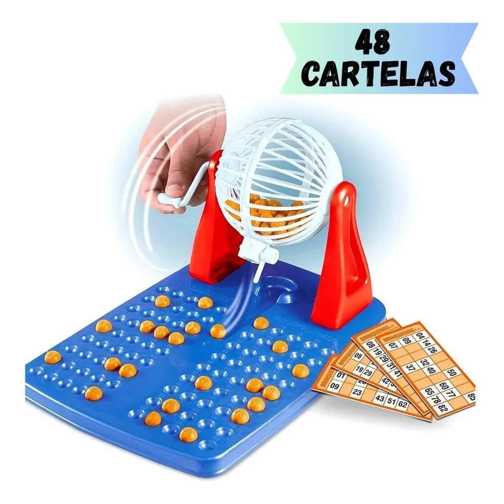 3X Jogo De Bingo Brinquedo Infantil E Adulto 48 Cartelas 90