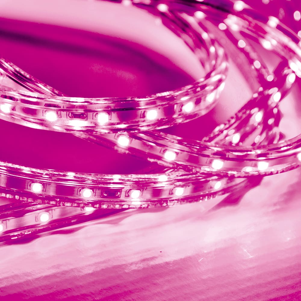 Kit 10 Metros Fita Led Taschibra 5W/M IP67 220V Alta Proteção Rosa