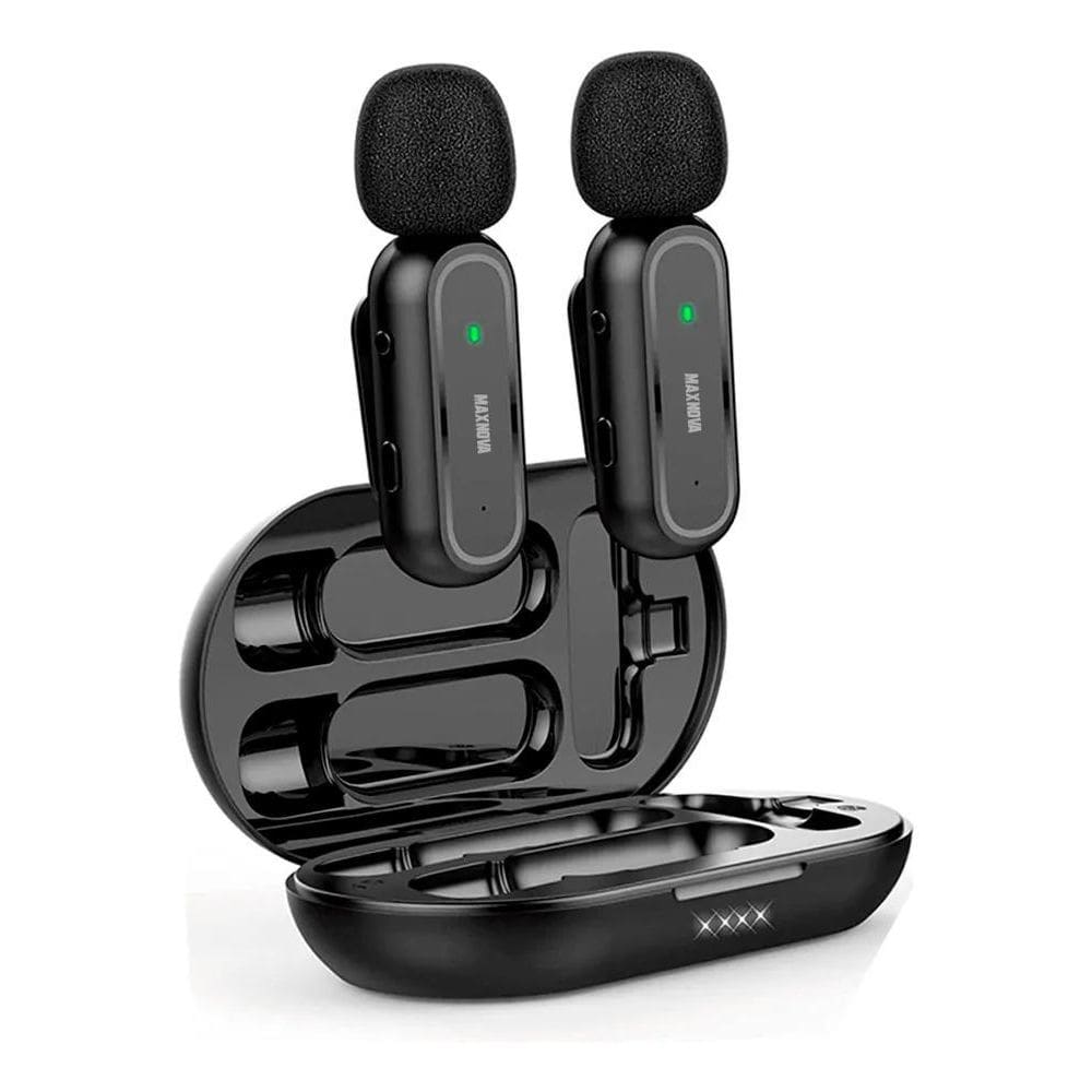 3X Microfone De Lapela Duplo Profissional Maxnova Mk07 Tipo