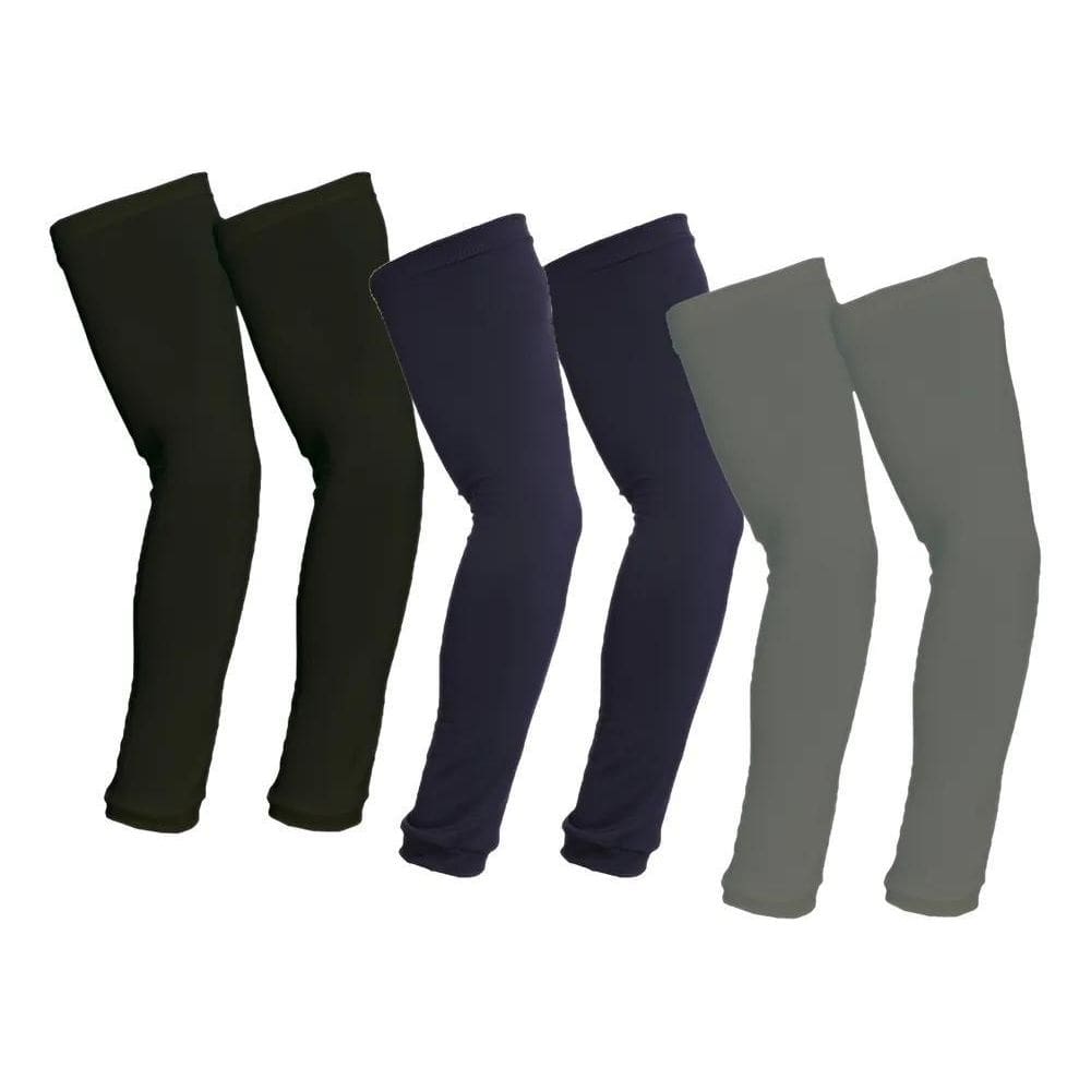 3X Kit 3 Pares De Manguitos Proteção Solar Ciclista Motoboy