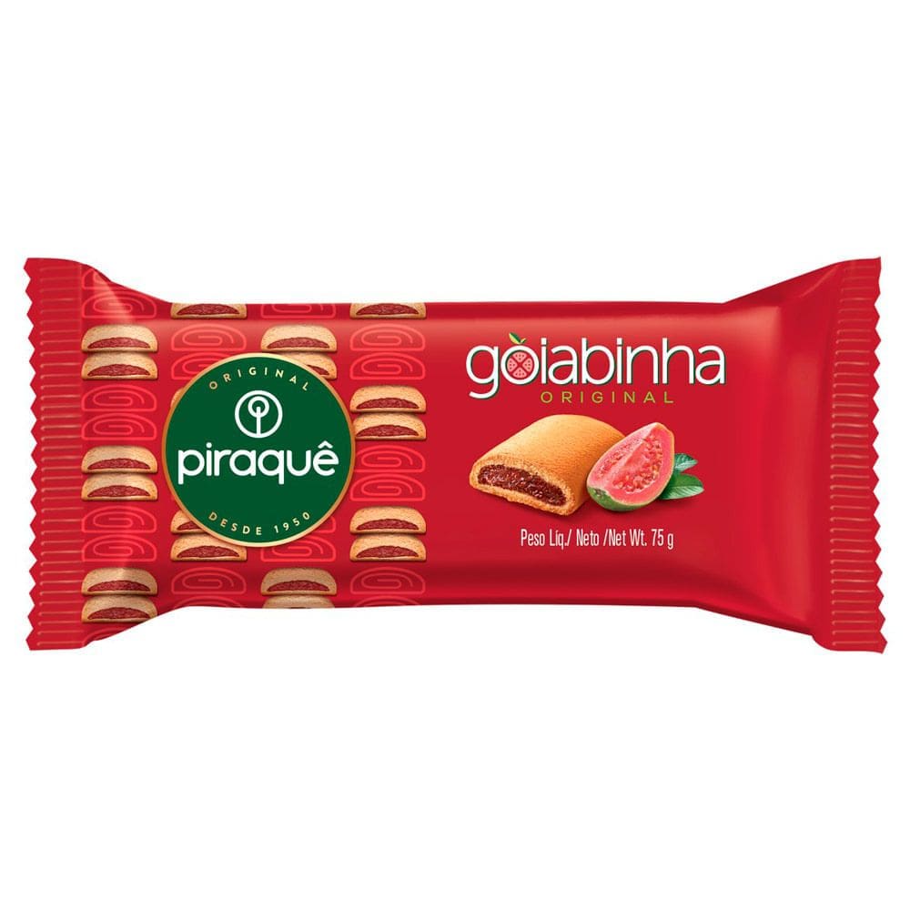 Biscoito Piraquê Recheio Goiabinha 75g