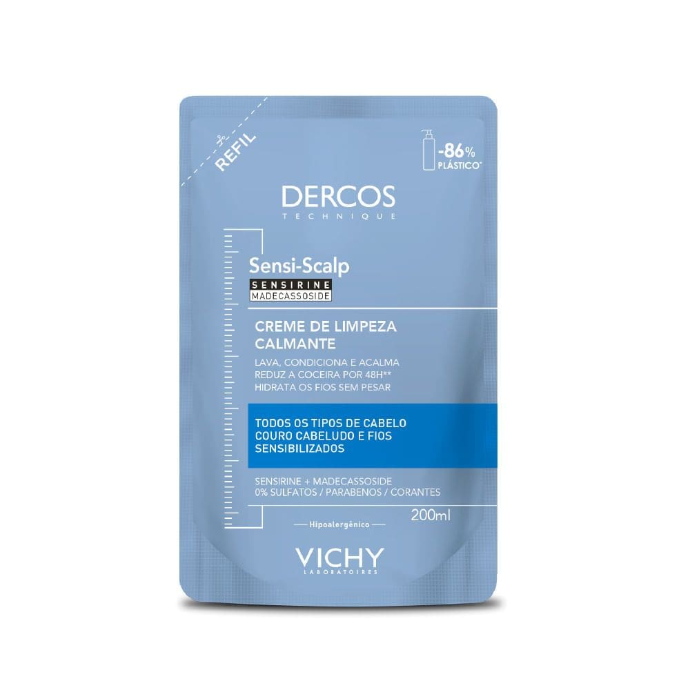 Dercos Sensi Scalp Creme De Limpeza Refil 200ml