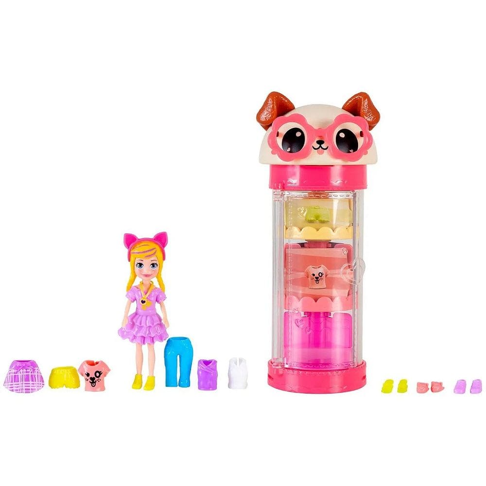 Polly Conjunto Armário de Modas Giratório Bichinho - Mattel