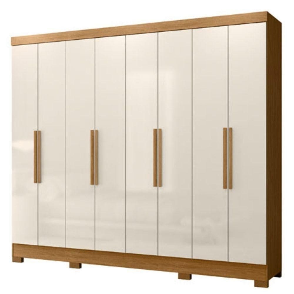 Guarda Roupa Casal 6p 236 Cm Diplomata Freijo Off White Moval