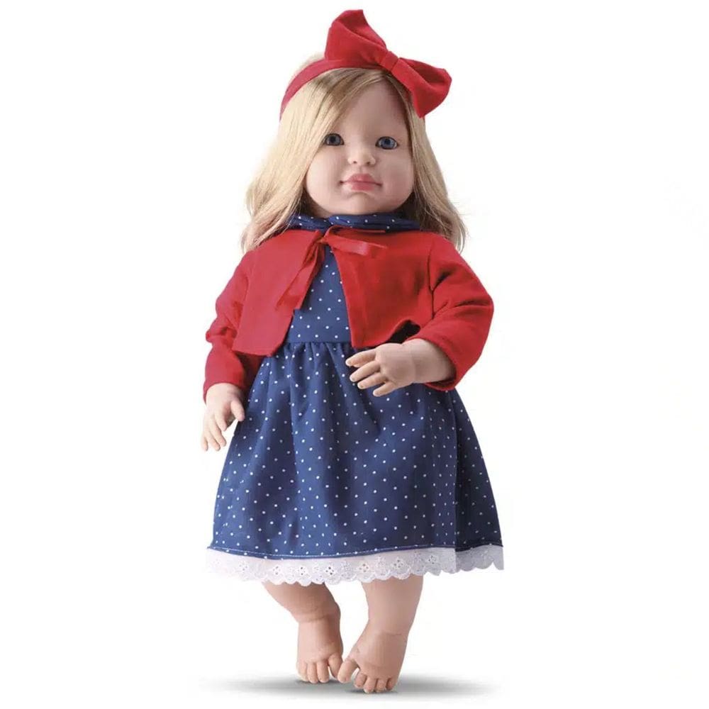 Boneca Menina Louise 53cm Bambola 642 Brinquedo Infantil