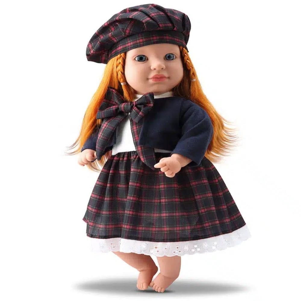 Boneca Keyte Ruiva Colecionável 42cm Estilo Inglesa Bambola