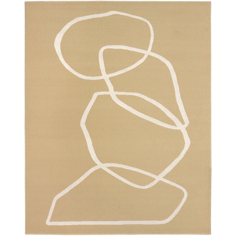 Tapete 200cm X 250cm Lyre Tapetes São Carlos Bege