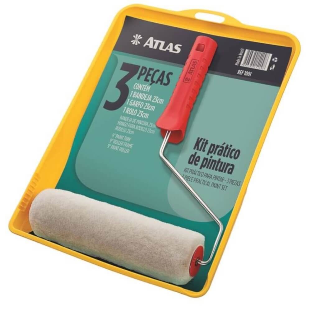 Conjunto de Pintura Básica com 3 Peças - 1001 - PINCÉIS ATLAS