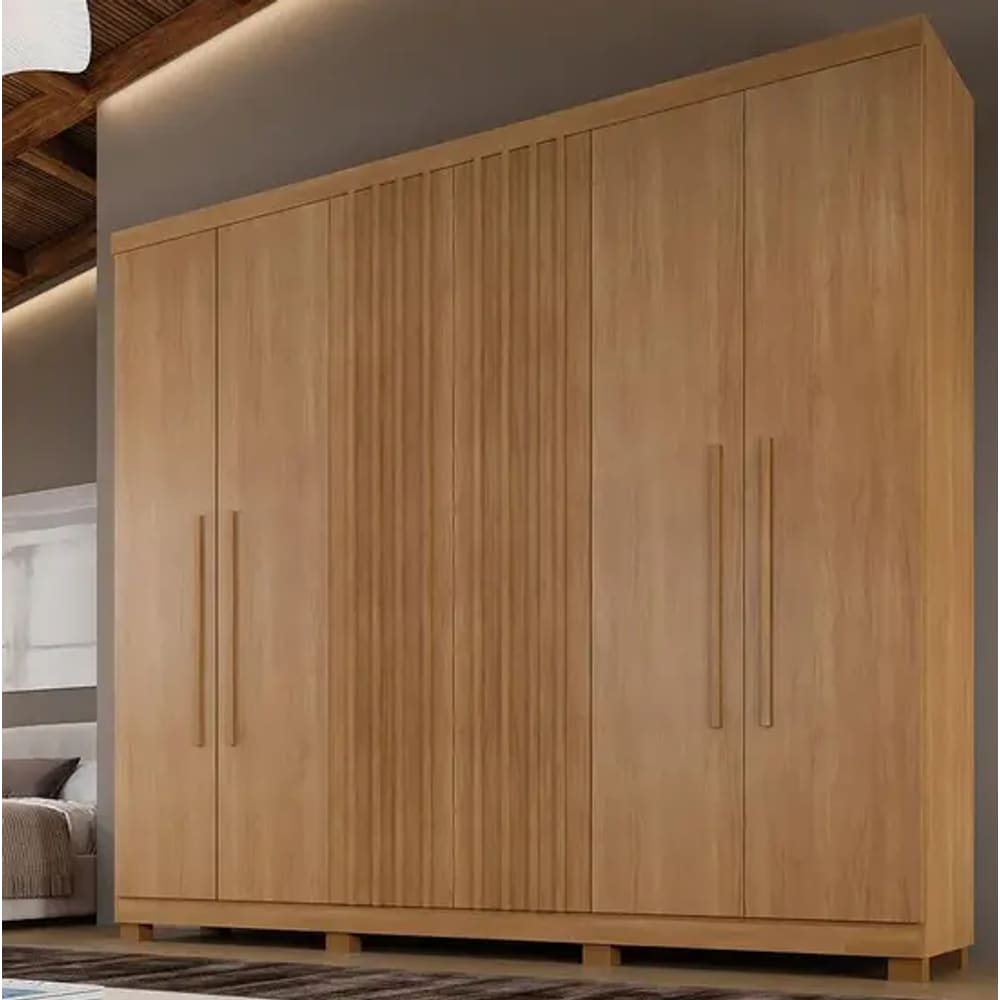 Guarda Roupa Millano 6 Portas Cinamomo - Benetil